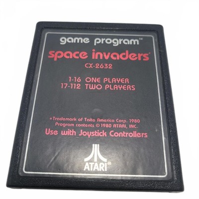 Space Invaders Atari 2600 Game CX2632 Txt Label 1980 -TESTED