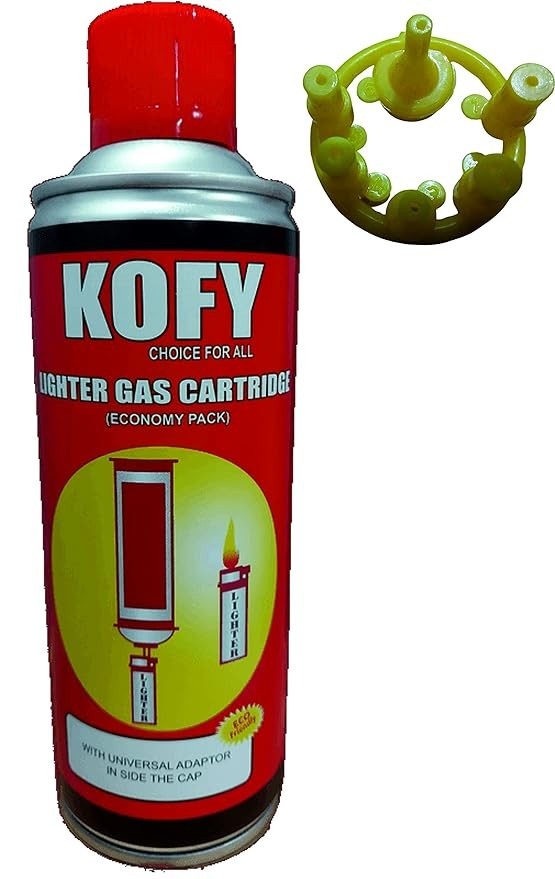 Re-filler Gas Can 300+ Ml With 6 Nozzles, Red