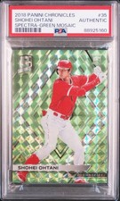 Panini Shohei Ohtani 2018 Chronicles Spectra Green Mosaic RC 35 Limited