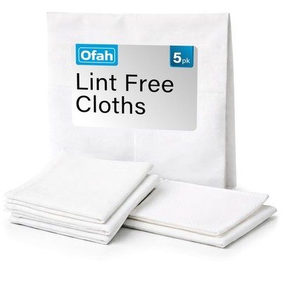 Ofah fusselfreie Reinigungstücher 5er Pack streifenfreies kratzfreies weiches Tuch für