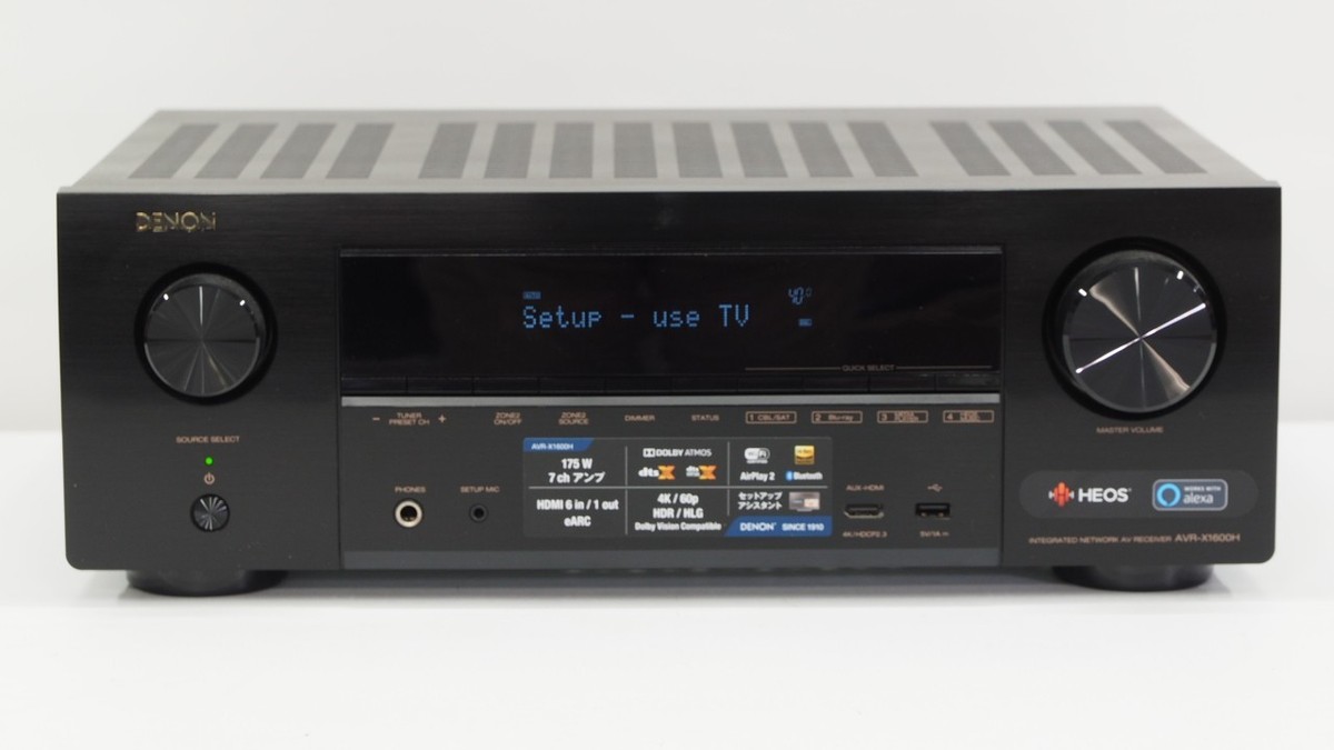DENON AVR-X1600H Black AV Amplifier Hi-Resolution Made in 2020 one