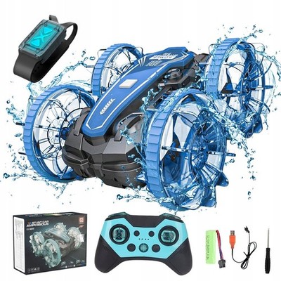 Amphibienfahrzeug Ferngesteuertes Auto 4WD Stunt RC Auto 360° Drehbares Auto DE