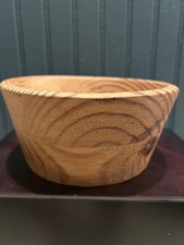 Hand Turned Oak Wooden Bowl made in SC early 2000s