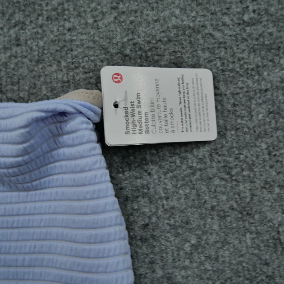 Lululemon Swim Bottom Bikini Womens 8 Blue Purple High Waist - Image 2 of 4