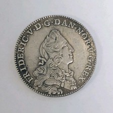 24 Skilling Danske Courant 1751 &ndash; Silber &ndash; D&auml;nemark &ndash; Friedrich V. &ndash; Original