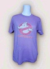 1980s Screen Stars GHOSTBUSTERS T-SHIRT No Ghost Logo Purple Short Sleeve Size M