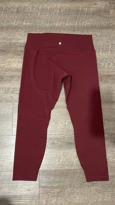 Lululemon Align Leggings pants (size 14) (red) 25''