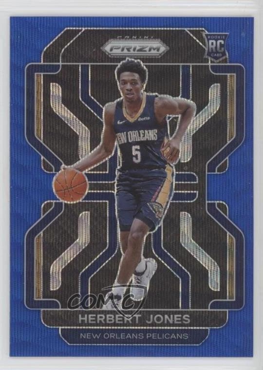2021-22 Panini Prizm Blue Wave Prizm Herbert Jones #329 11y2