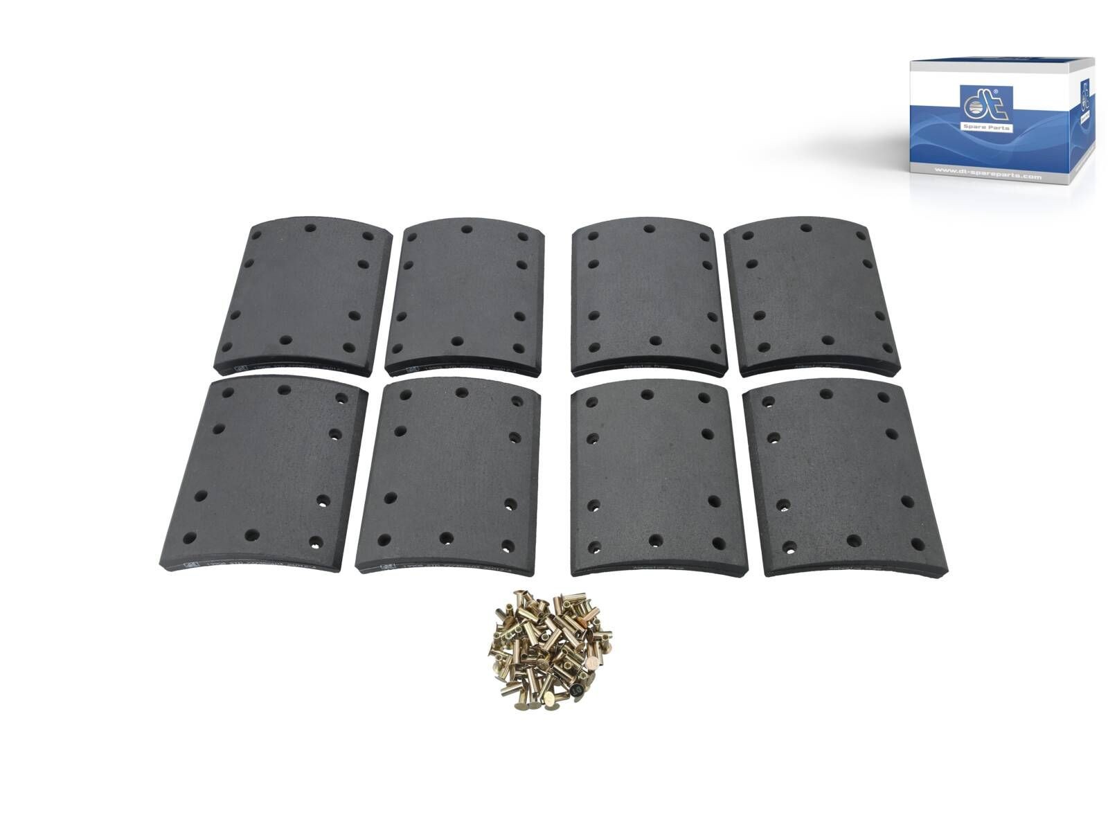 Kit de garnitures de frein à tambour DT Spare Parts 10.23010 pour essieu de camion de 180mm
