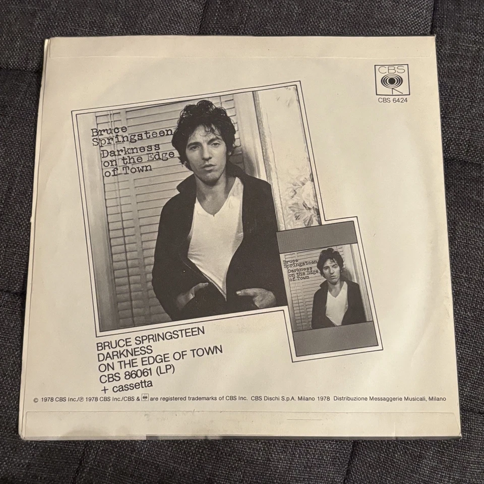 BRUCE SPRINGSTEEN - Prove It All Night - ITALY / ITALIAN PRESS 7” Vinyl Single - Image 2 of 3