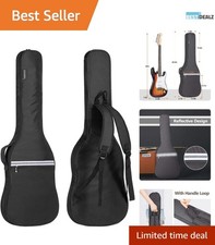 Adjustable Backpack Gig Bag for Electric Guitars - Durable  Stylish Black Case