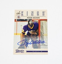 2012-13 Panini Classics Signatures Autographs Rogie Vachon #158 On Card Auto