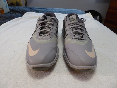 Nike Lunar Control Vapor Mens Golf Shoes Gray 849971-003 Cleats Size 9