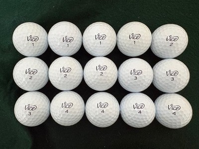 15 VICE PRO GOLF BALLS - MINT/NEAR MINT - SAME EXACT BALLS SHOWN IN PHOTOS