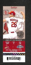 JUNE 3, 2015 BREWERS @ ST. LOUIS CARDINALS FULL TICKET, TREVOR ROSENTHAL PIC 16