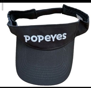 Popeyes Chicken Visor Hat Employee Apparel 