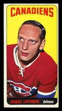 1964-65 TOPPS TALL BOY NHL HOCKEY #53 JACQUES LAPERRIERE NM MONTREAL CANADIENS