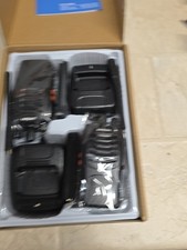 2 Pack Set Long Range Walkie Talkie Two Way Radio / Battery Charger  Earpieces