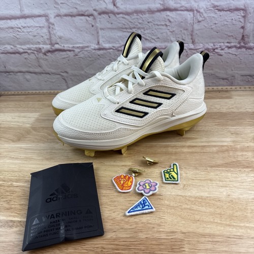ADIDAS ADIZERO PUREHUSTLE 3 ELITE WOMEN'S METAL FASTPITCH SOFTBALL CLEATS 7 Gold - Picture 1 of 10