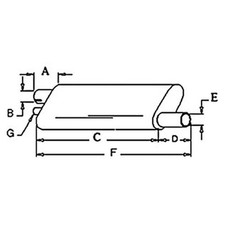 A66780 Muffler Fits Case 1370 Tractor