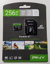 PNY Technologies Premier-X Class 256GB 10 UHS-I U3 microSDXC Flash Memory Card
