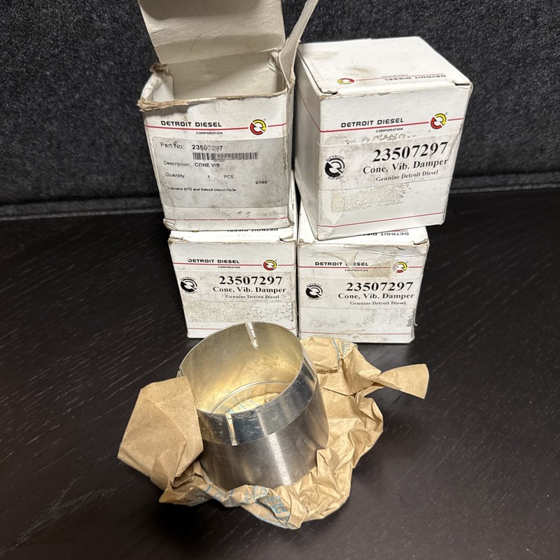 Detroit Diesel, Vibration Damper Cone, Part No. 23507297 - Lot of 4