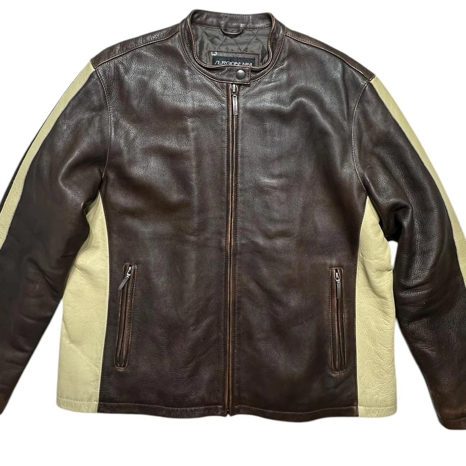 长袖皮夹克 — 第 3/4 张图片