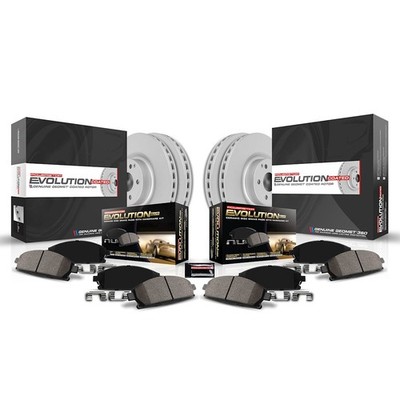 Powerstop Evolution Front Rear 320.3mm Discs Pads Sensor Kit for 2019-22 GLC300