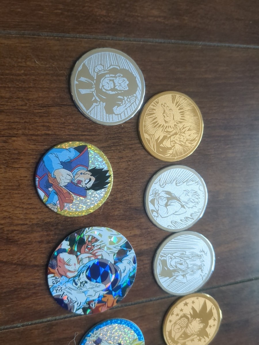Vintage Dragon Ball Z Pogs Set Japan Only Prize Goku Vegeta Freeza
