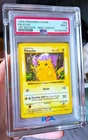 PSA 9 Red Cheeks Pikachu 58/101 Base Set ERROR LABEL - NOT 1ST EDITION Pokémon