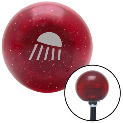 Engrave Only Work Light Red Metal Flake Shift Knob w/ M16x1.5 Insert Shifter