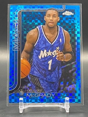 Tracy McGrady 2025-26 Topps Chrome Blue X-Fractor Orlando Magic #245 HOF