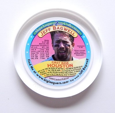 Lot of (40) 1999 Frozsnacks Jeff Bagwell Green High Screamers Ice Cream Lids