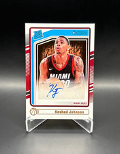 RC Auto! Keshad Johnson 2024-25 Panini Donruss Rated Rookie Auto RC Miami Heat