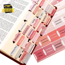 Women'S Pink Bible Tabs for Study - Paper Index Tabs, Great Gift for Girls Women