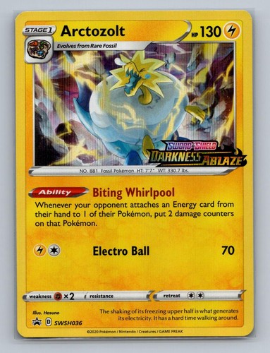 ARCTOZOLT (PRERELEASE) SWSH036 HOLO P SWORD & SHIELD PROMO POKEMON NM