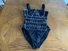 MONDOR SKATING/DANCE/GYMNASTICS BEADED SWAROVSKI CRYSTALS BODY SUIT YOUTH  XL