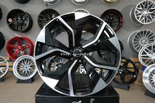 4 x 21 Inch 5x112 Black Polished Alloy Wheels: Fits For Audi Q5 Q7