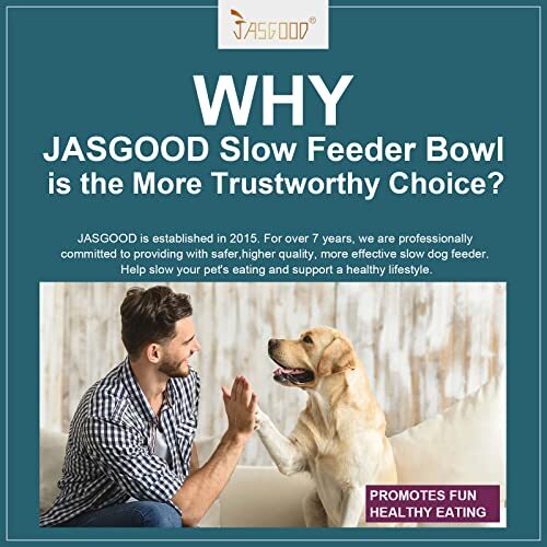 Slow Feeder Dogs Bowl for Large Dogs,Anti-Gulping Pet Slower Food Feeding Bow... - Picture 8 of 8