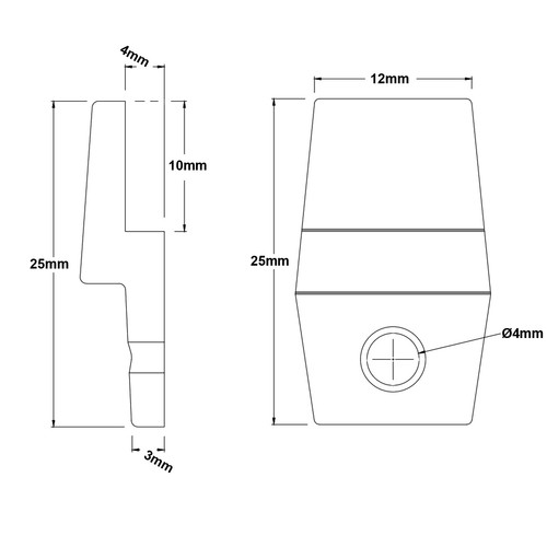 8 Mirror Hanging Fixing Kit Clear Plastic Fixing Clips Mirror Wall Mounting Clip - Picture 8 of 8