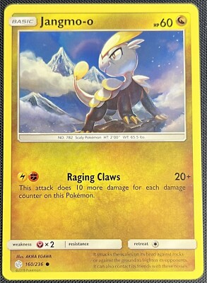 Jangmo-o 160/236 Pokemon English Sun & Moon Cosmic Eclipse 2019