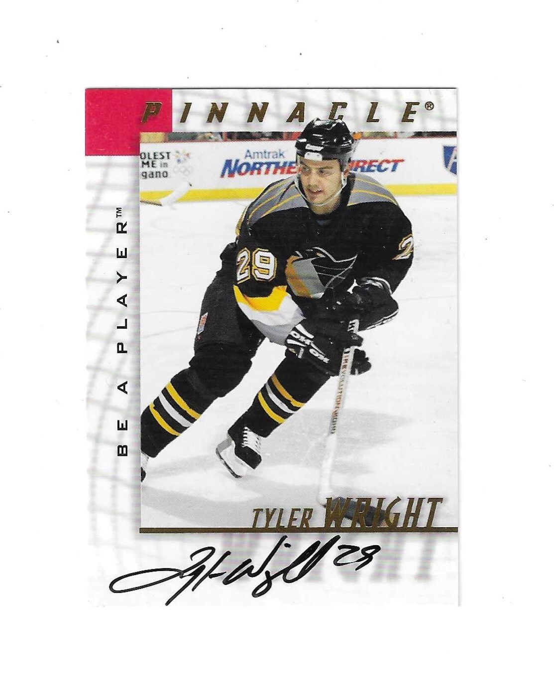 Tyler Wright 1997-98 Pinnacle Be A Player Auto Card #64
