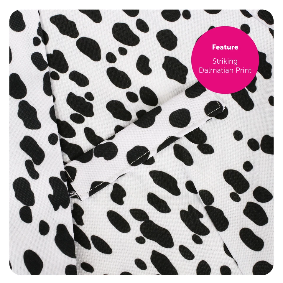 MENS DALMATIAN SUIT COSTUME DOG DALMATIAN FILM BOOK DAY PRINT TUXEDO FANCY DRESS - Image 3 of 4