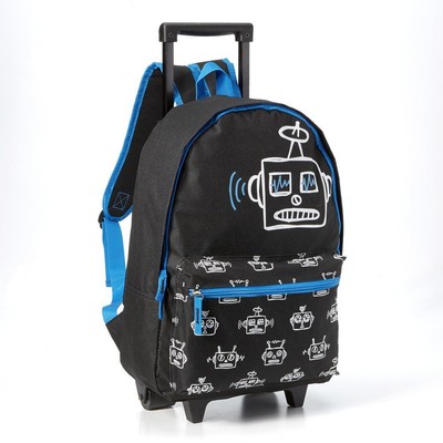 boys rolling backpack