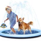 Water Sprinkler Pool Fountain Play Mat 67 inch Kids & Dogs Non-Slip Splash Pad