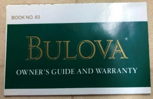 Bulova Watch Manuals, Guides & Catalogs