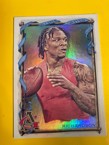 64879 2023 Allen and Ginter Silver Portrait #107 Anthony Richardson RC BK$15