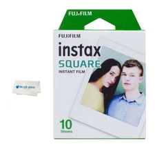 Fujifilm Instax Square Instant Film -10 Exposures+ BlueBox Microfiber Cloth