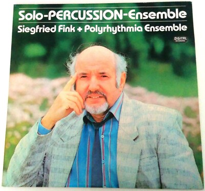 SIEGFRIED FINK+POLYRHYTHMIA ENSEMBLE LP SOLO-PERCUSSION-AVANT-GARDE NEAR MINT!!!