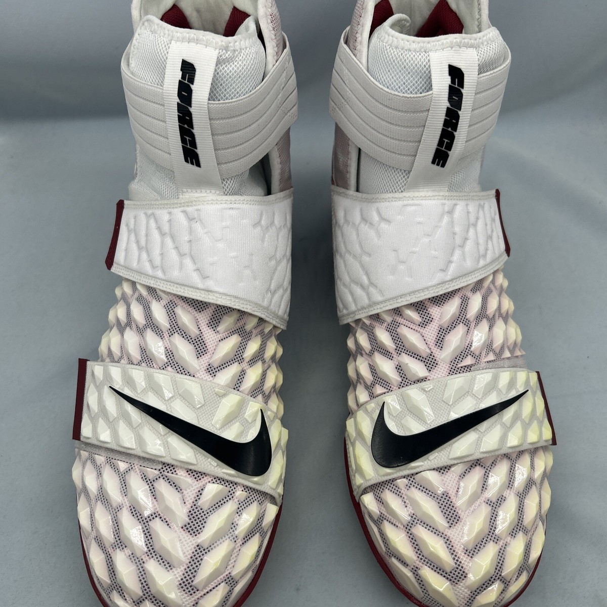 Nike Force Savage Elite 2 White Red Football Cleats BV3962 